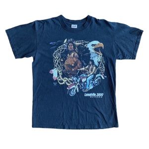 Vintage Y2K Native American Indian Eagle Shirt